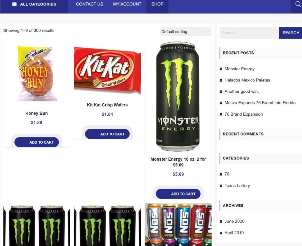 eCommerce Store with 300 Products